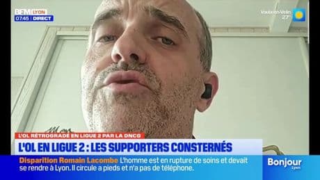 L'OL rétrogradé en ligue 2: les supporters consternés