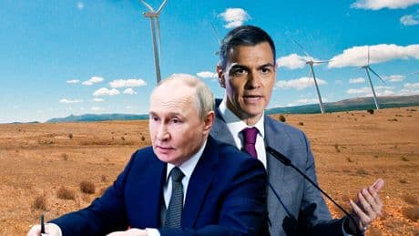 Putin se escuda en los impagos de las renovables de Sánchez para eludir condenas internacionales