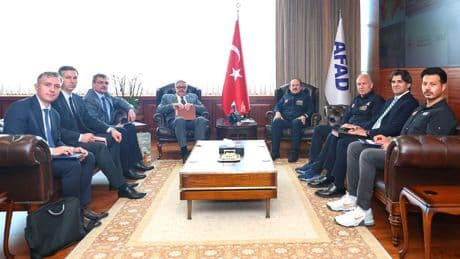 AFAD Başkanı Pehlivan, Rusya'nın Ankara Büyükelçisi Erkhov ile görüştü