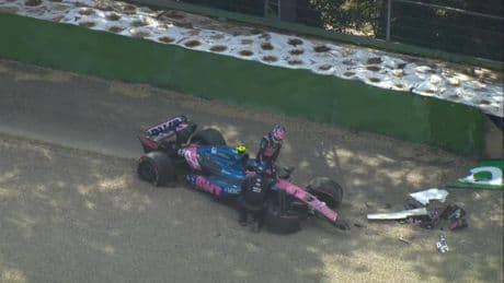 Colapinto se estrella en Tamburello... y Mick Doohan le ataca
