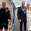 Footy legend takes his first steps after having life-changing surgery to fix damage from his 210-game career