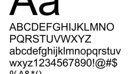 Nedir bu arial font?