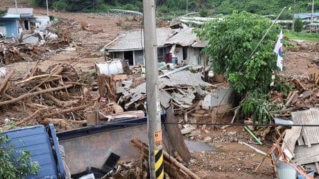 Landslides and Floods Kill 18 in South Korea