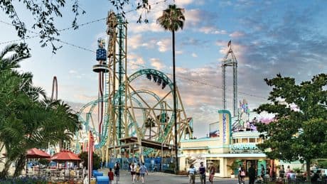 Amusement park ride stops in mid-air leaving thrill seekers dangling in terror