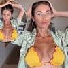 Amy Childs displays her thin physique in a yellow bikini amid family holiday - after sparking weight loss concern among fans