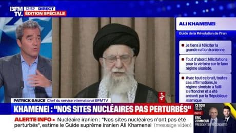 Iran-Israël: l'ayatollah Khamenei affirme que les sites nucléaires iraniens "ne sont pas perturbés"