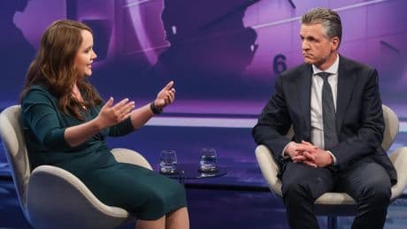 TV-Sendung "Maischberger": Ricarda Lang und Thorsten Frei streiten über Deutschlands Work-Life-Balance