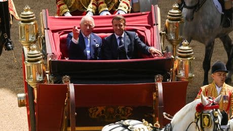 Royal Family Welcomes President Macron to U.K. for State Visit With Pomp and Pizazz