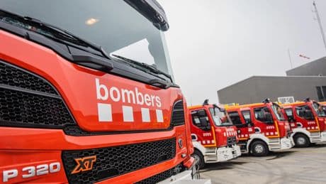 Muere un bombero durante un incendio en un hotel Barcelona