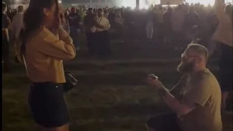 Heartwarming moment couple get engaged at Edinburgh Sam Fender gig during 'favourite song'