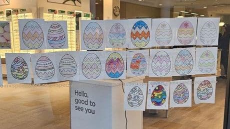 Specsavers East Kilbride bring Easter cheer in support of hospice charity