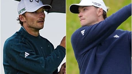 Identical twins Rasmus and Nicolai Hojgaard shine on day two at Royal Portrush