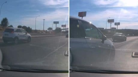 Comparte cómo se le mete de manera repentina un coche en su carril en una autovía dirección a Madrid pero las críticas le caen a él: “El que graba todo mal”