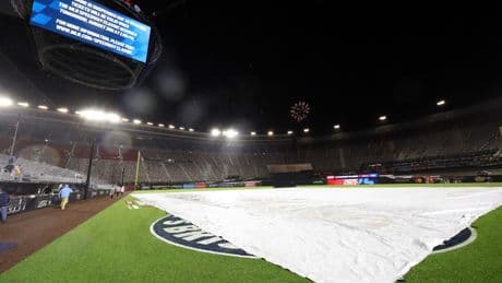 MLB Speedway Classic Braves-Reds matchup suspended due to drenching rain