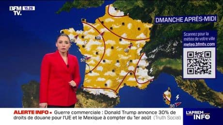 La météo pour ce dimanche 13 juillet 2025