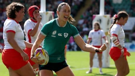Women's Rugby World Cup: Ireland battle past brave Spain to seal quarter-final place