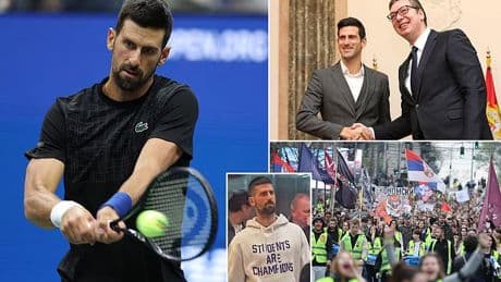 Novak Djokovic 'targeted by Serbian government and considers fleeing to Greece' - after national icon offered backing to student protests