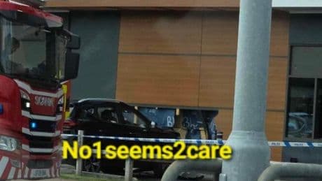 McDonald’s restaurant in Glasgow taped off after car rams drive-thru barrier