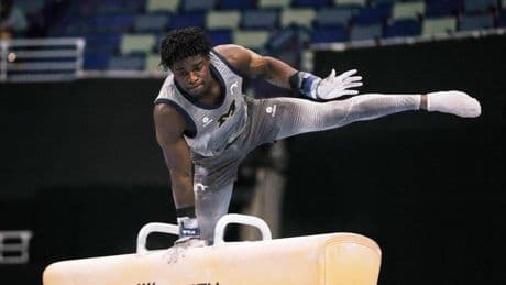 Frederick Richard is taking his fight to make gymnastics 'cool' to a new front: His uniform