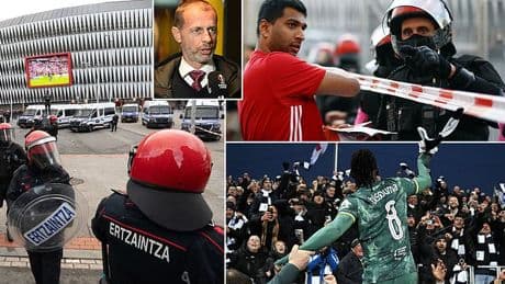 Revealed: How UEFA plan to keep Man United and Spurs fans apart with tens of thousands set to travel to Bilbao for Europa League final