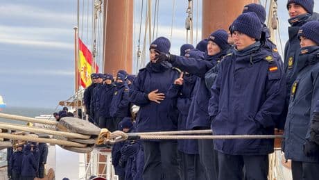 La travesía de la Princesa de Asturias en el buque escuela Juan Sebastián Elcano