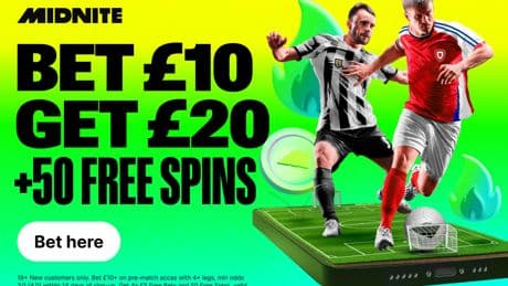 Andorra vs England: Get £20 football free bets and 50 free spins with Midnite