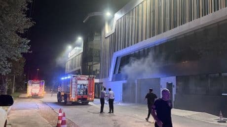 Bursa'da kuyum imalathanesinde yangın