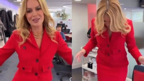 Amanda Holden labelled ‘lady in red’ by fans in Jackie O-inspired high street co-ord