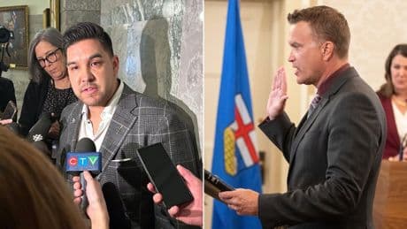Ousted MLAs partner with Alberta Party after UCP threatens legal action over PC name