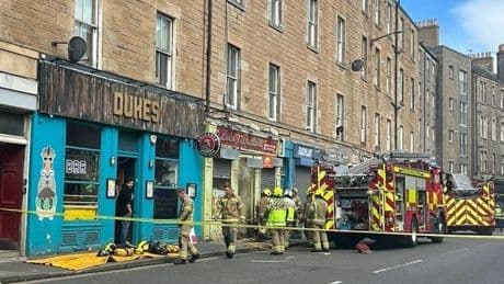 Fire crews 'use axes and saws' after blaze breaks out at Edinburgh restaurant