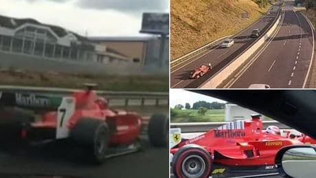Mysterious driver of phantom Formula 1  car who has been 'fleeing police for six years' is caught... wearing full racing gear