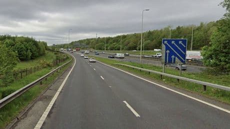Dangerous driver fled cops at 160mph on M74 before dumping motor near cemetery