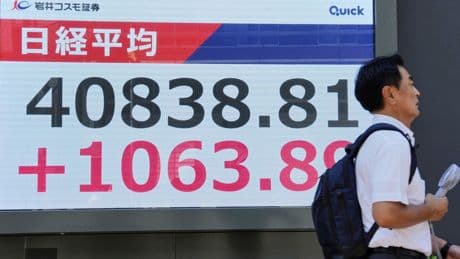 Asian markets gain, with Japan's Nikkei up more than 3%, lifted by deal on Trump's tariffs