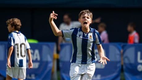 La Real hace pleno de victorias en su primer día en LaLiga Futures, derbi ganado incluido, y lidera el grupo A