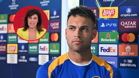 El lapsus de Beatriz Pérez-Aranda con Lautaro en la previa de la final de la Champions de TVE