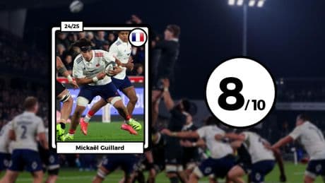 XV de France : Guillard et Fickou omniprésents, Barré catastrophique... Les notes des Bleus après la nouvelle défaite face aux All Blacks