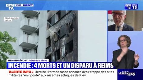 Incendie à Reims: "On craint qu'un enfant puisse être victime et n'ait pas encore été retrouvé", indique le préfet de la Marne