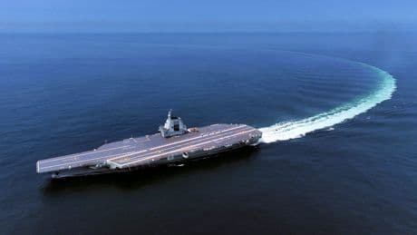 China's newest aircraft carrier sails through Taiwan Strait for the first time