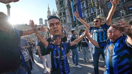 AP PHOTOS: Players and fans prepare for the Champions League final