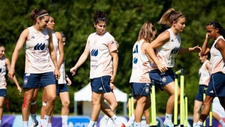 El entrenamiento de la selección previa al partido contra Portugal, en streaming
