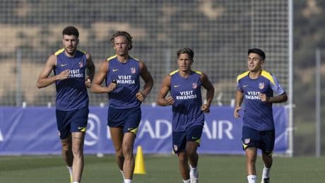 Segunda sesión del Atlético en pretemporada
