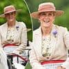 Duchess of Edinburgh looks radiant in a floral outfit and statement hat as she attends the Royal Windsor Horse Show