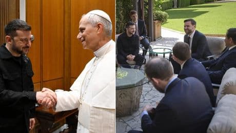 León XIV convierte su primer día de pontificado en una cumbre por Ucrania con Zelenski y Vance