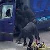 Masked robbers use ultra powerful hydraulic clamp called 'jaws of life' to prise safe out of G4S security van and steal cash in brazen raid