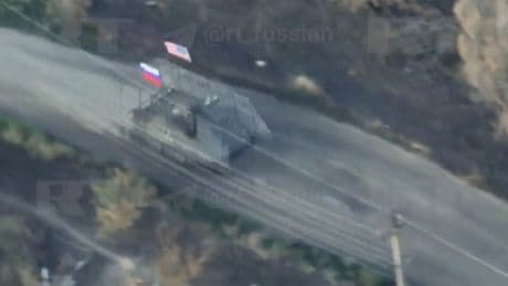 Russian troops troll Zelensky by flying US flag on mission into Ukraine