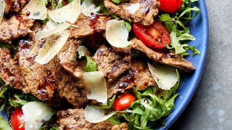 This steak salad is a trattoria staple and the perfect summer lunch