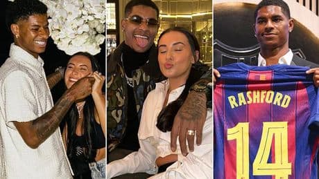 Marcus Rashford, 27, 'is BACK with ex-fiancee' Lucia, 26, two years after split - as she 'joins him in Barcelona to help him settle' after Man United exit