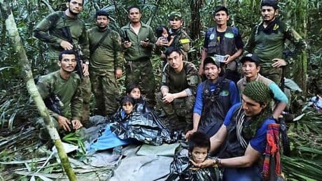 La dura historia oculta de los niños que sobrevivieron 40 días en la selva colombiana