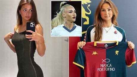 Football fans declare Swedish striker the new 'world's sexiest footballer', taking over from Alisha Lehmann, as she signs for Serie A club