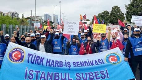 Türk Harb-İş Sendikası İstanbul Şubesi’nden “Sessiz Direniş”